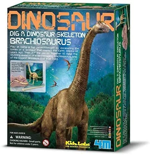 Buy 4M Fun Science Kidz Labs Brachiosaurus Skeleton Excavation Kit | Yallatoys.com