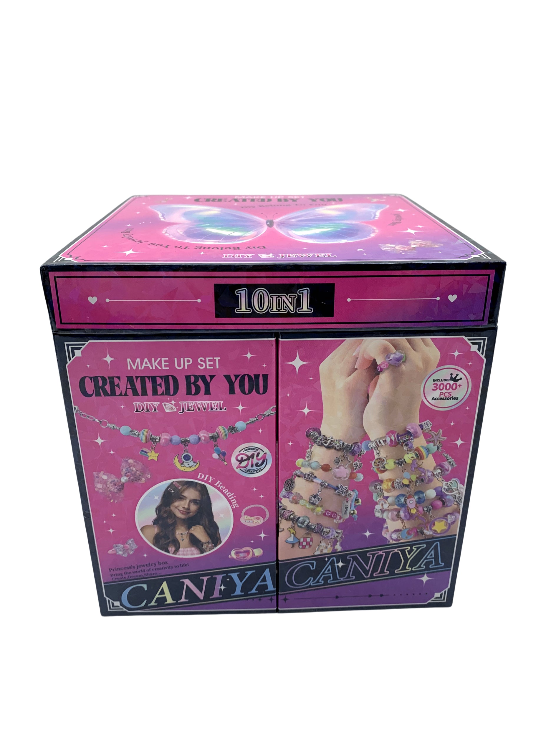 Caniya 10 in 1 DIY Beads Jewelry Making Kit with Jewelry Gift Box
