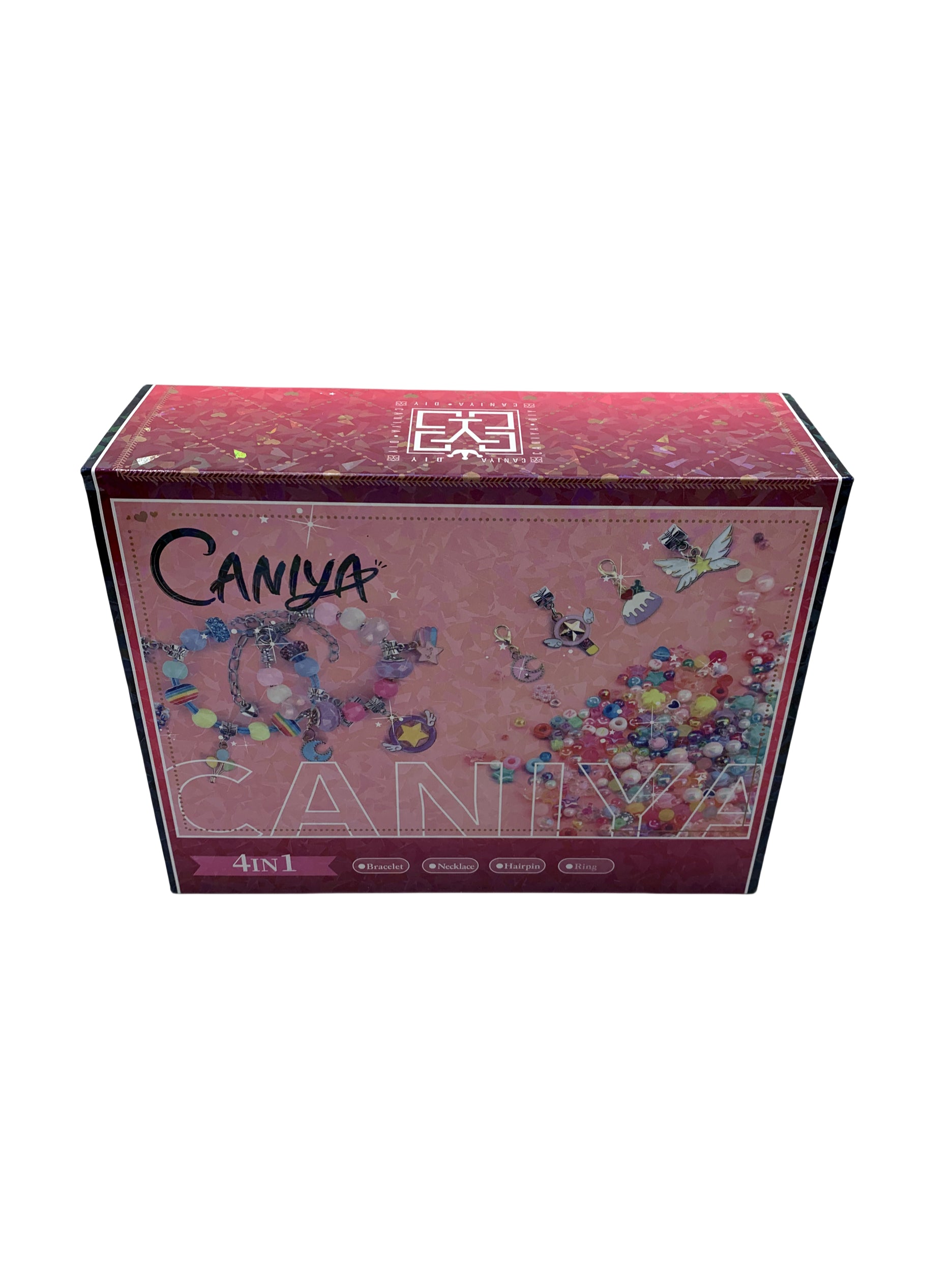 Caniya 4 in 1 DIY Beads Jewelry Making Kit with Book Shaped Kit