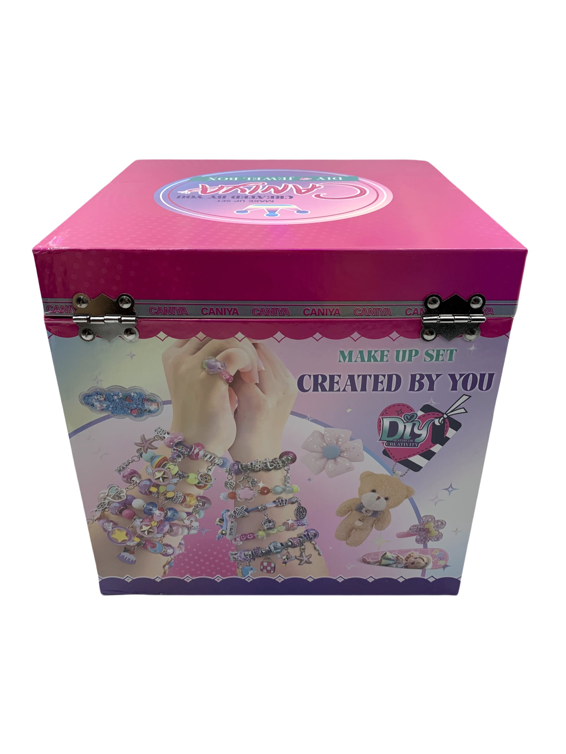 Caniya DIY Beads Jewelry Making Kit with Jewelry Storage Box Back