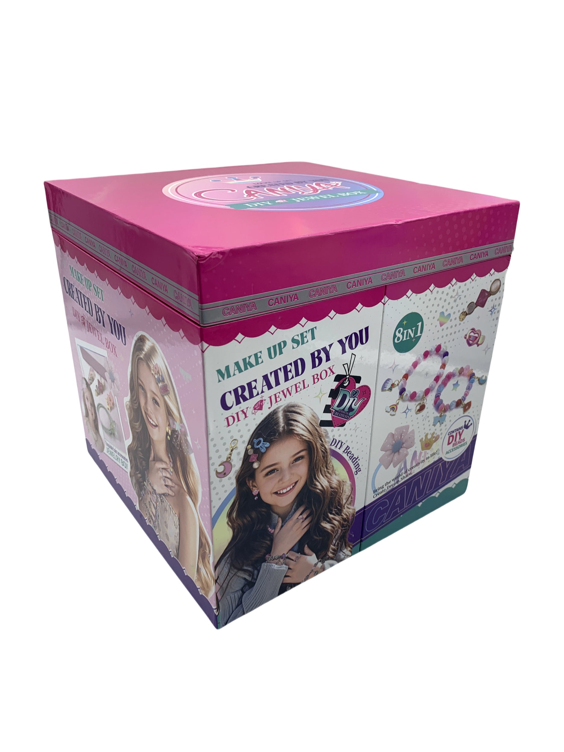 Caniya DIY Beads Jewelry Making Kit with Jewelry Storage Box Side