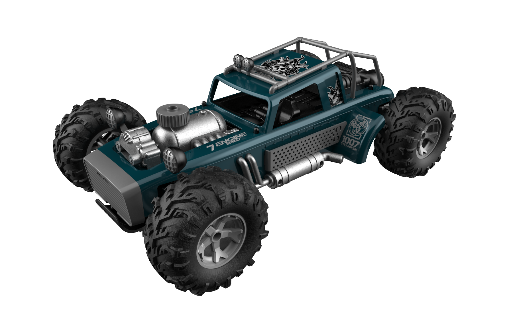 Buy Crazon 2.4G 1:10 4 Wheel Drive Remote Control High Speed Car (Sold Separately Subject to Availability) | Yallatoys.com