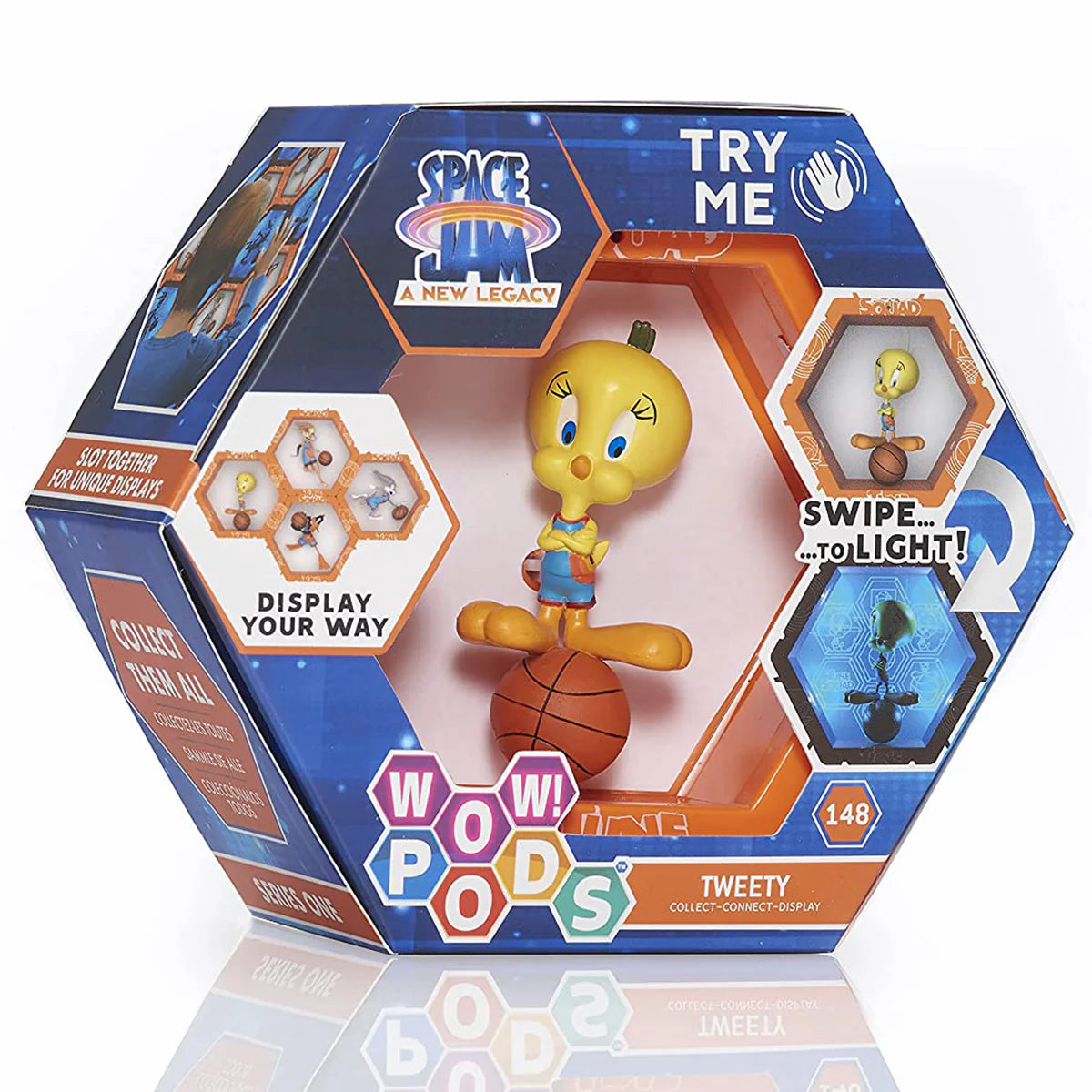 شخصية تويتي باي مضيئة قابلة للتوصيل من ديزني بودز فيلم سبيس جام: إرث جديد قابلة للجمع