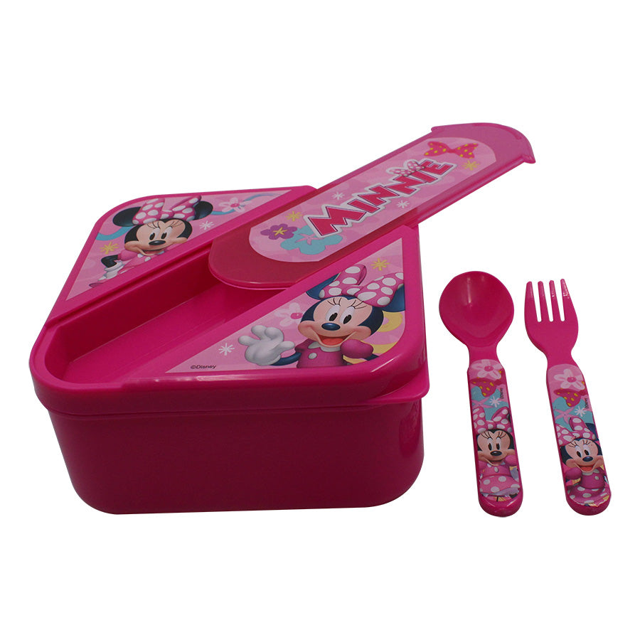 Disney Minnie Mouse Lunch Box with Cutlery