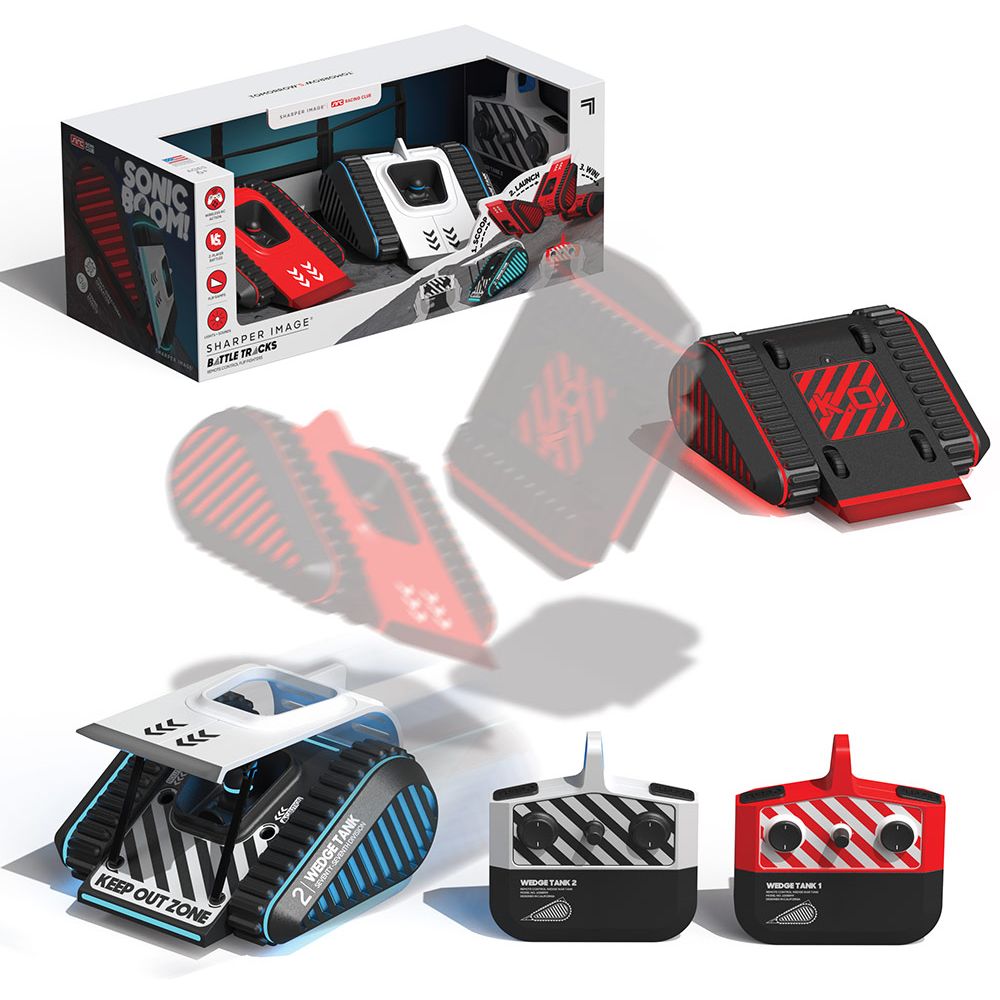 Buy Sharper Image Remote Control LED Battle Wedge Tanks | Yallatoys.com