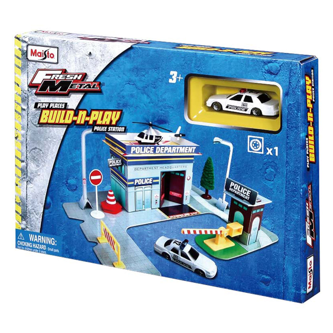 Buy Maisto Fresh Metal Build N Play Police Department | Yallatoys.com