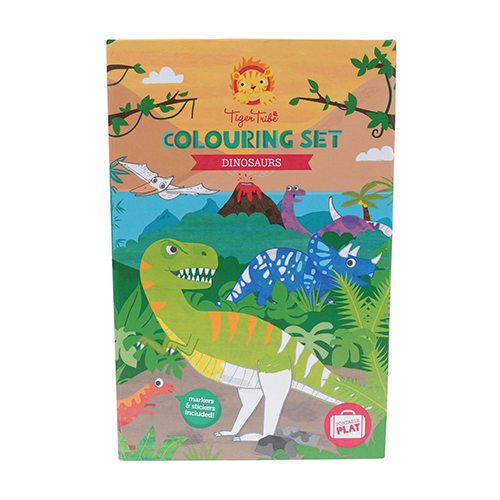 Buy Tiger Tribe Colouring Set Dinosaurs | Yallatoys.com