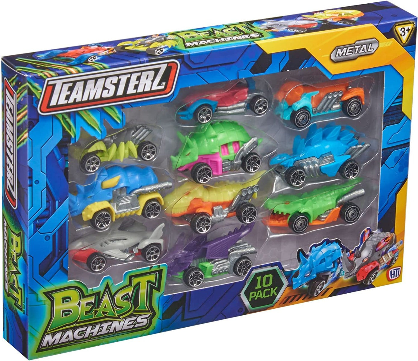 Buy Teamsterz Beast Machine Dino Car Play Set 10 Die Cast in a Pack (Sold Separately Subject to Availability) | Yallatoys.com