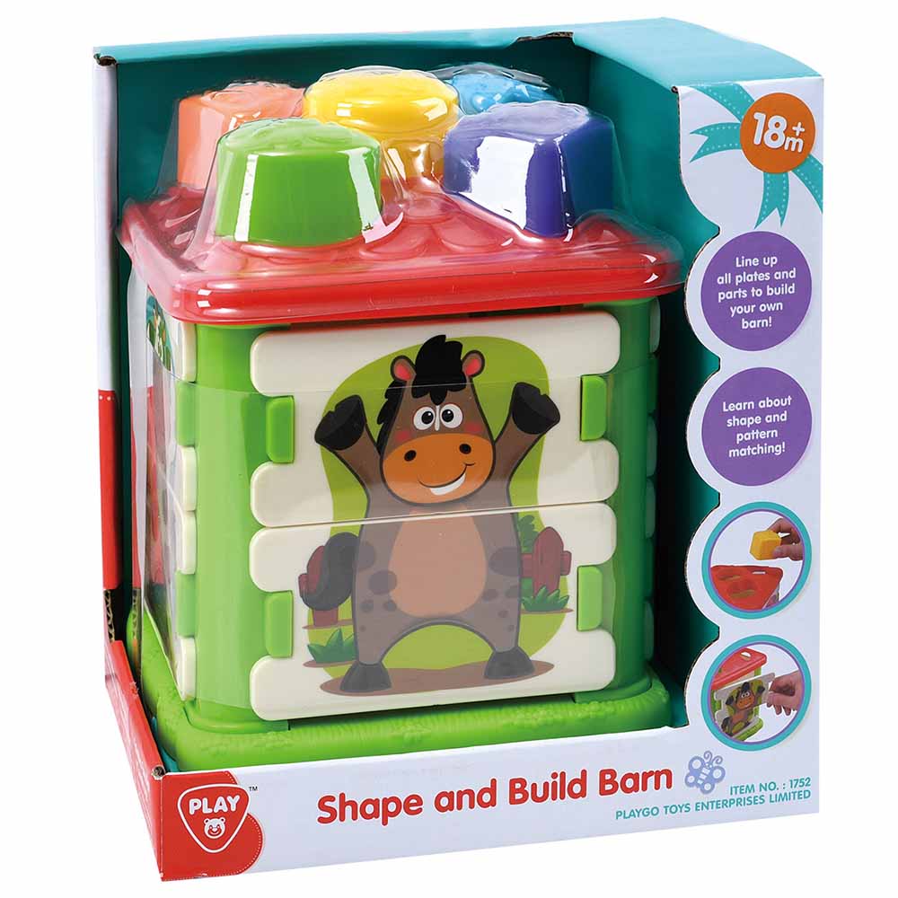 Buy Playgo Shape And Build Barn | Yallatoys.com