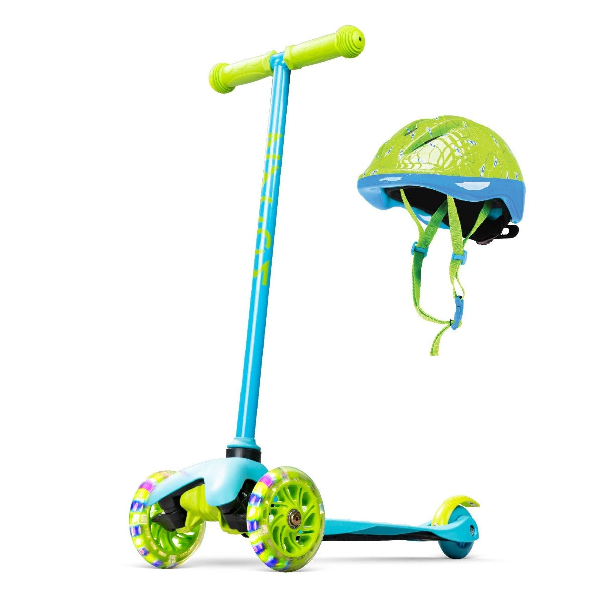 Buy Madd Gear Zycom Zinger Scooter with Helmet Combo Pack Teal Lime | Yallatoys.com