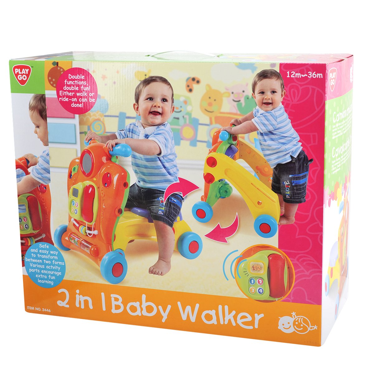 Buy Playgo 2 In 1 Baby Walker | Yallatoys.com