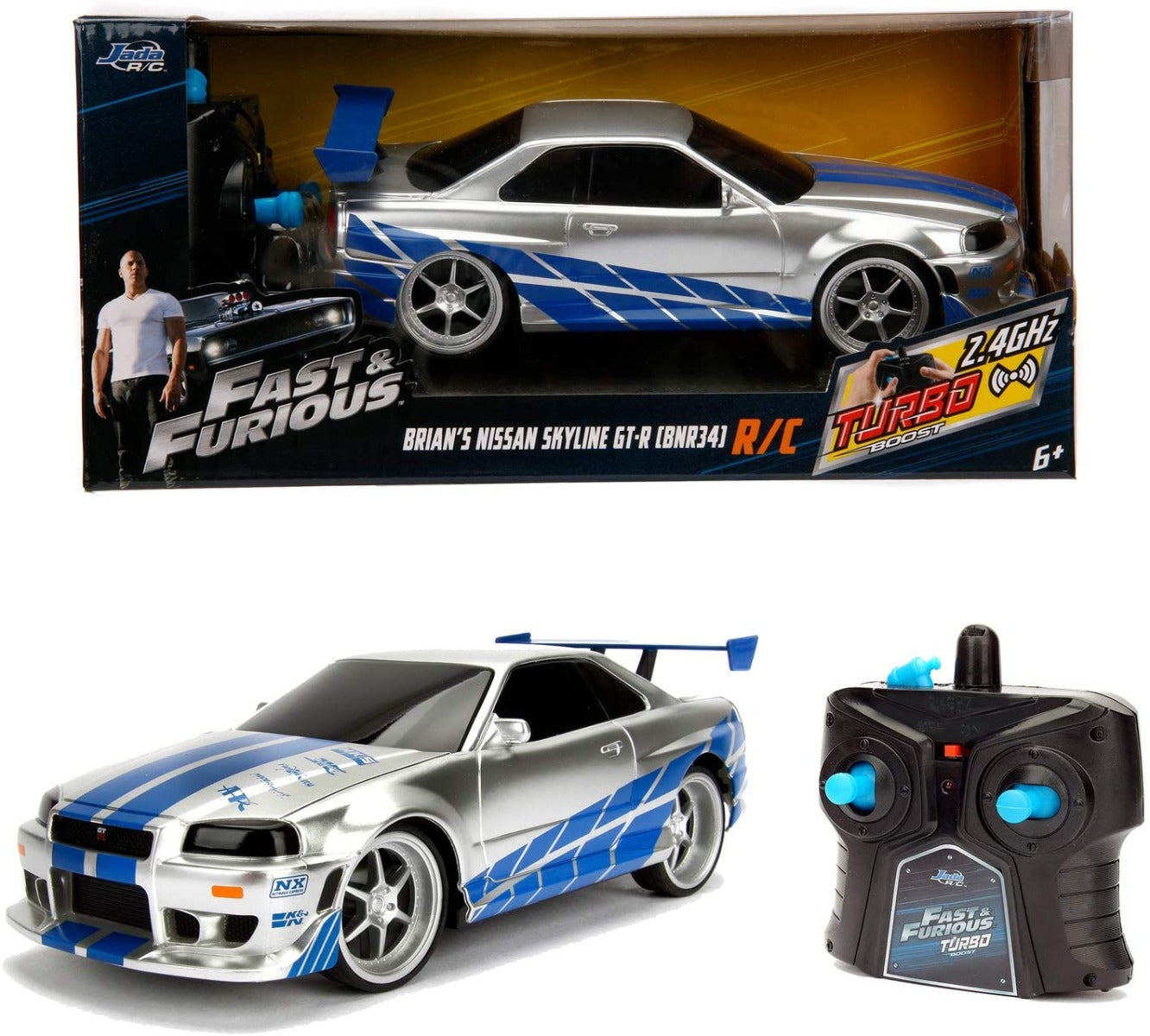Buy Jada Fast & Furious Remote Control Nissan Skyline GTR | Yallatoys.com