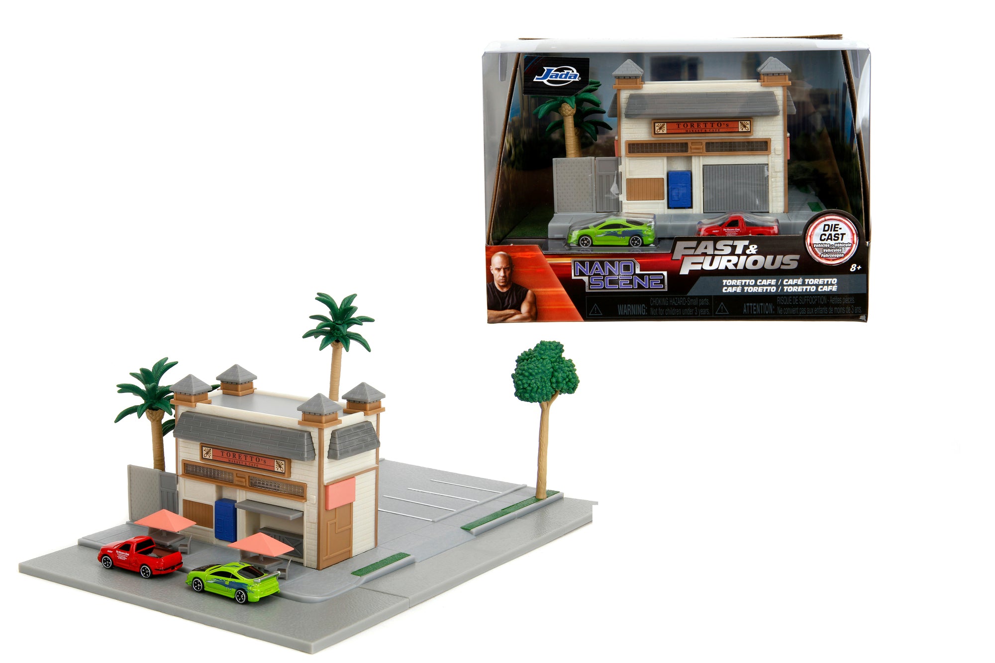Jada Toys Fast & Furious Toretto´s Market & Cafe Nano Scene Diorama