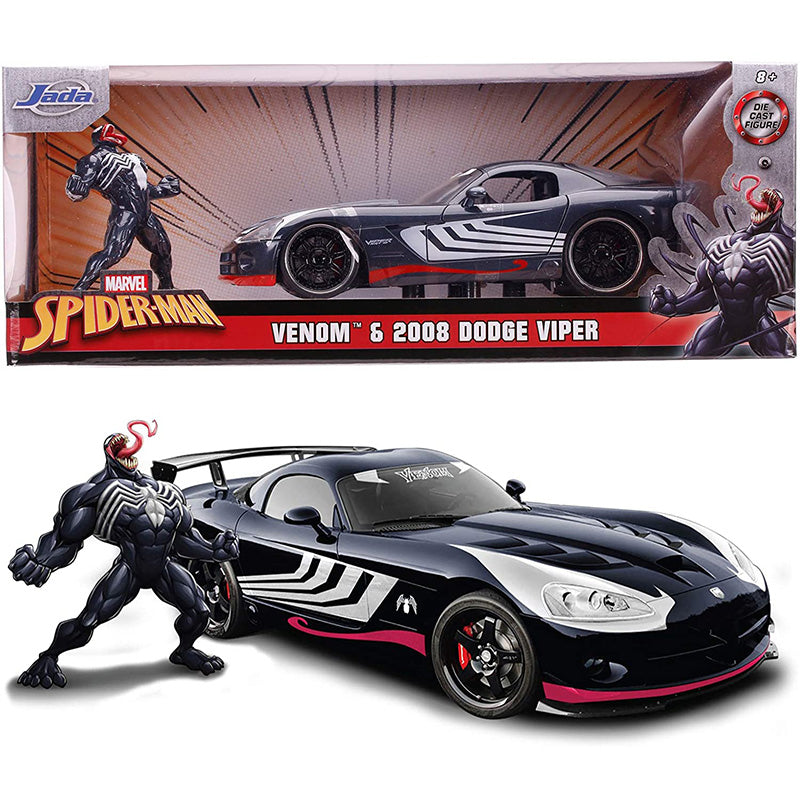 Buy Jada Marvel Venom 2008 Dodge Viper Die Cast Car with Figure | Yallatoys.com