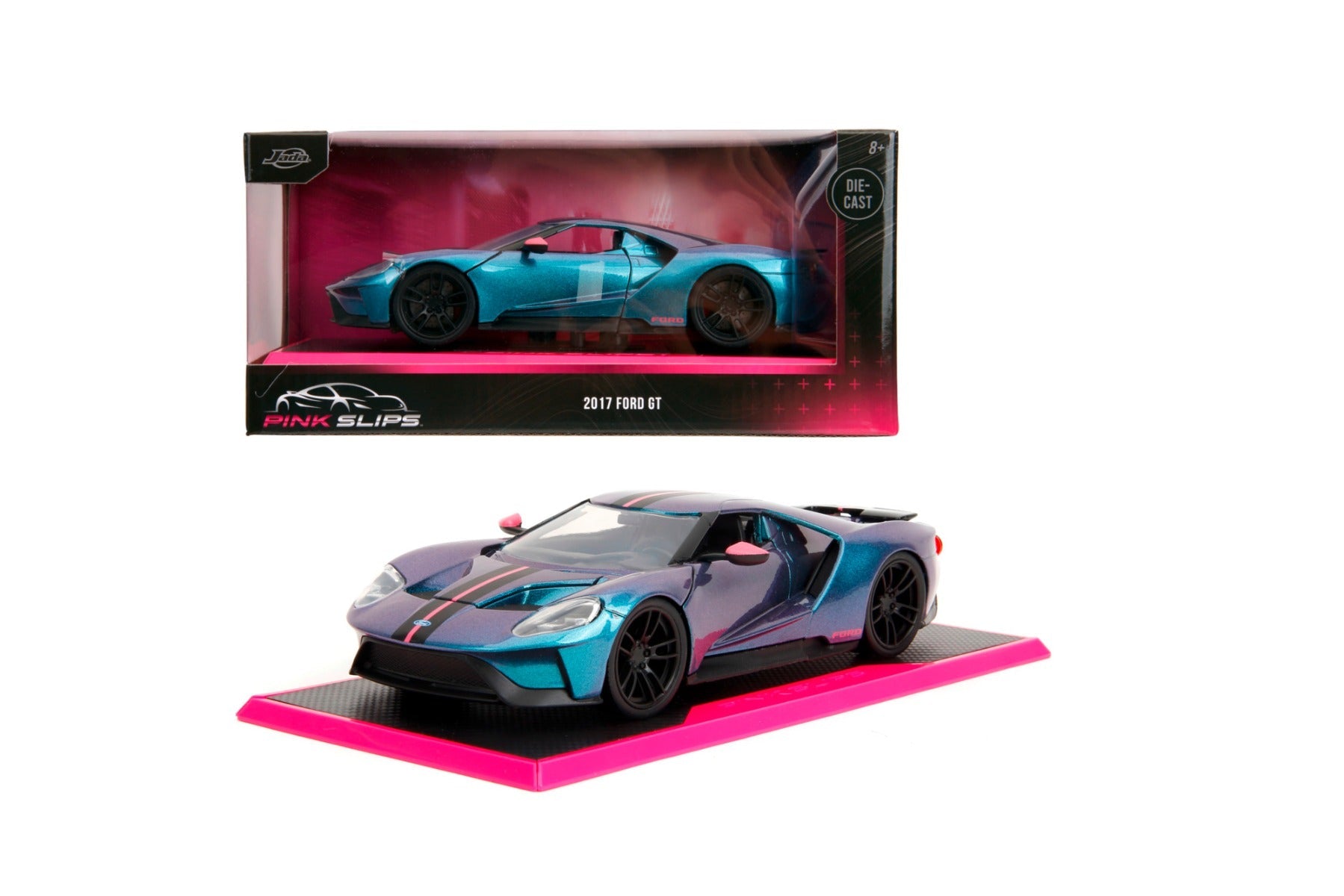 Buy Jada 1:24 Pink Slips 2017 Ford GT Die Cast Car With Base | Yallatoys.com