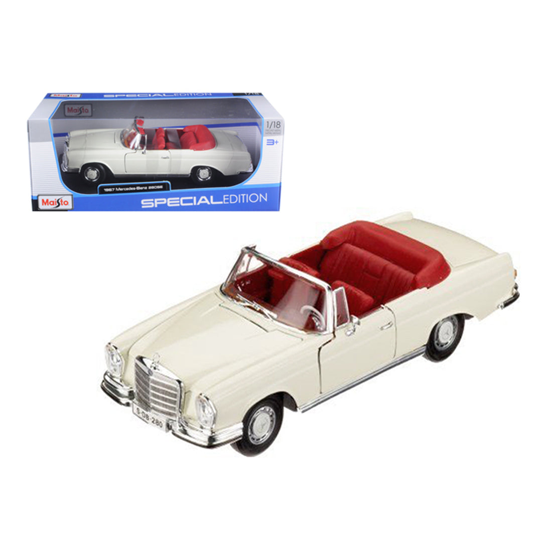 Buy Maisto 1967 Mercedes Benz 280 Se Cream Diecast Car | Yallatoys.com