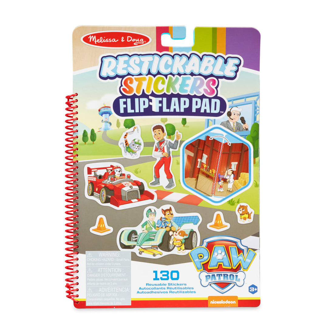 Buy Melissa & Doug Paw Patrol Restickable Stickers Flip Flap Pad Classic Missions | Yallatoys.com