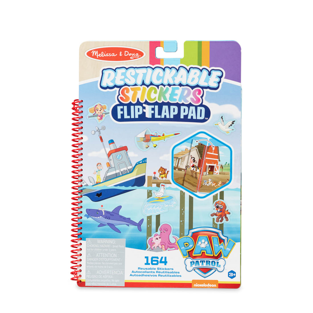 Buy Melissa & Doug Paw Patrol Restickable Stickers Flip Flap Pad Book Adventure Bay | Yallatoys.com