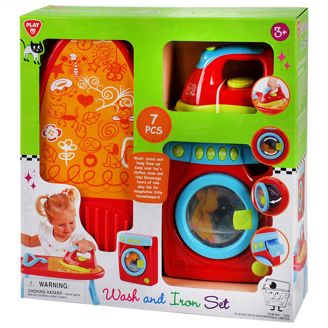 Buy Playgo Wash And Iron Set 7 Pcs | Yallatoys.com