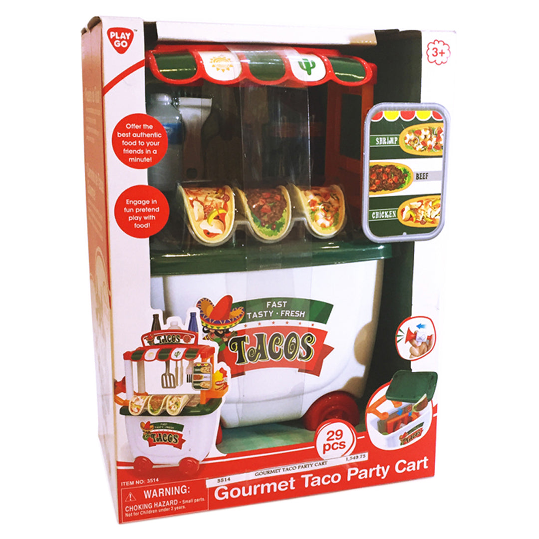 Buy Playgo Gourmet Taco Party Cart 29 Pieces | Yallatoys.com