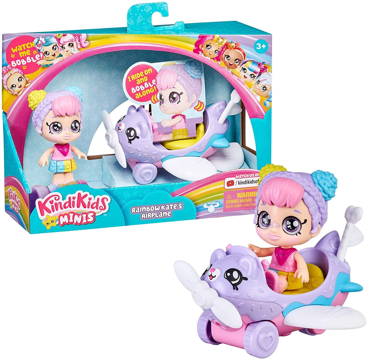 Buy Kindi Kids Minis Kate`s Rainbow Plane | Yallatoys.com