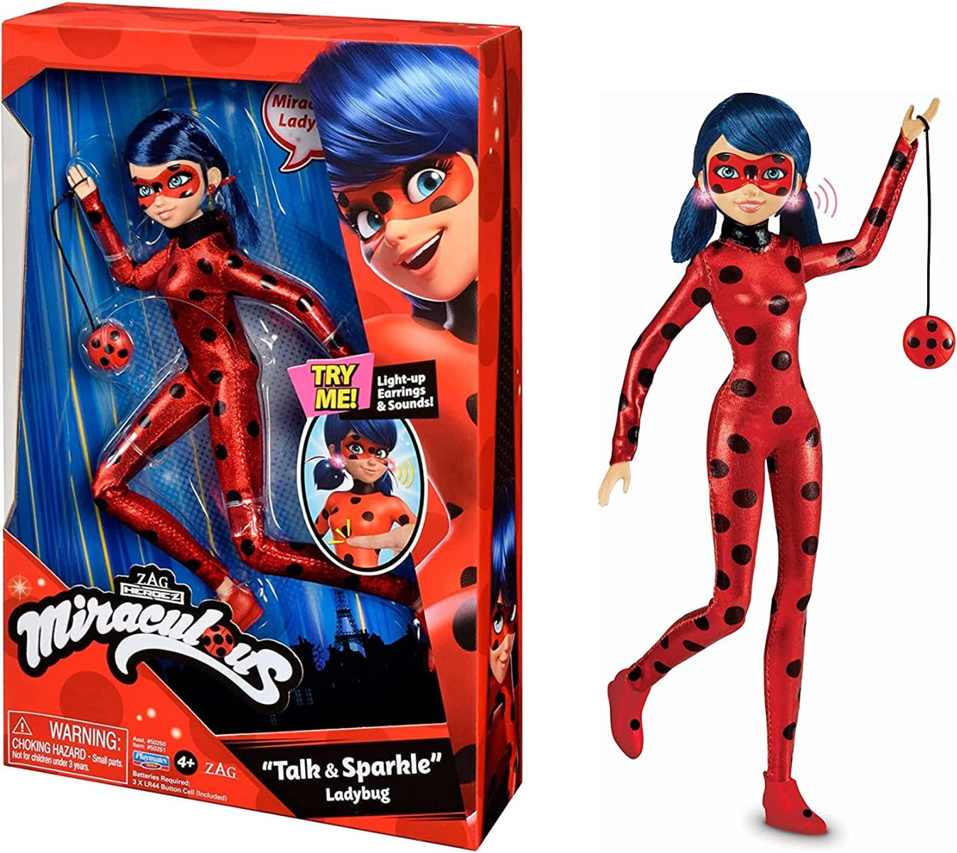 Buy Miraculous Talk and Sparkle 10.5inch Ladybug Deluxe Doll with Lights and Sounds | Yallatoys.com