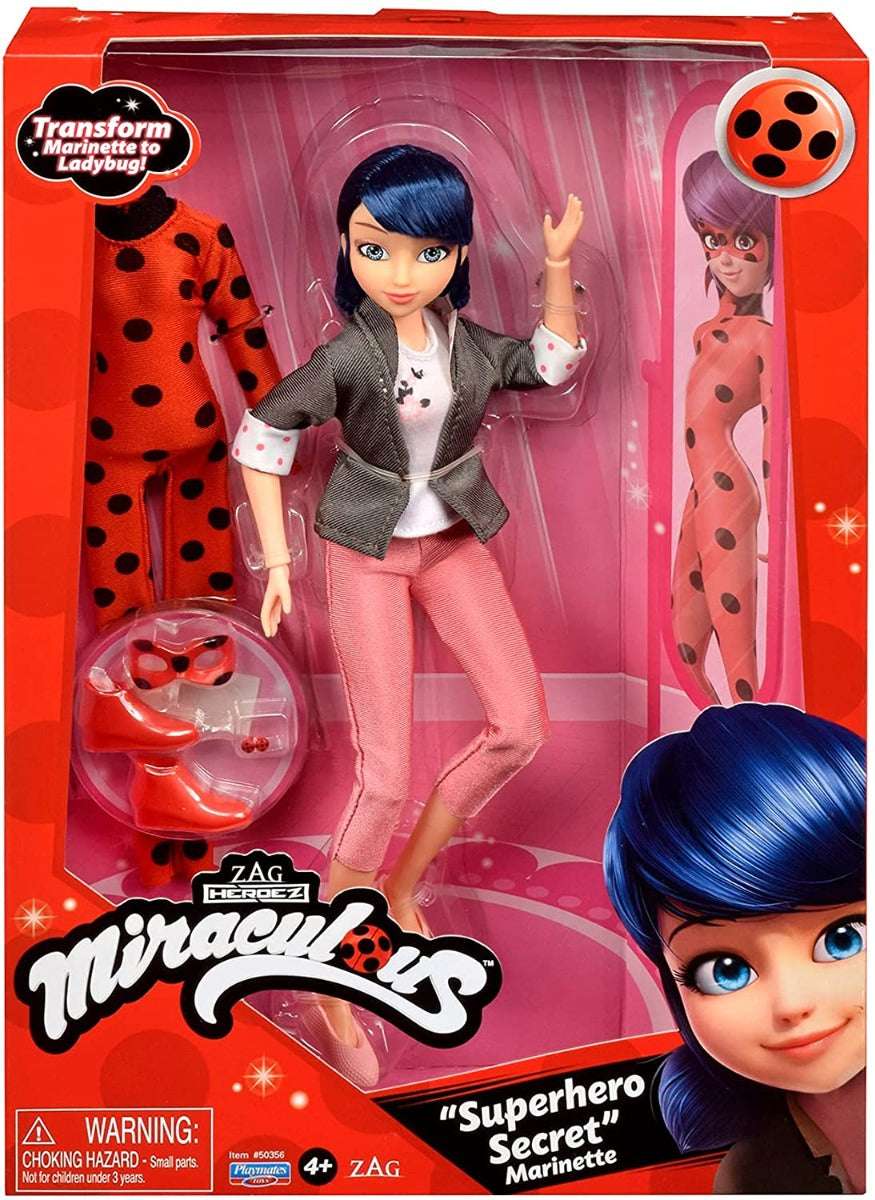 Buy Miraculous Ladybug Superhero Secret Marinette with Ladybug Fashion Outfit | Yallatoys.com