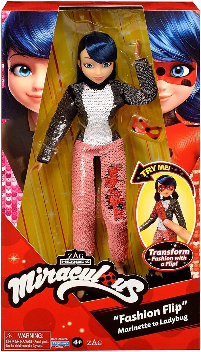 Buy Miraculous Ladybug Fashion Flip with Sequin Outfit Doll | Yallatoys.com