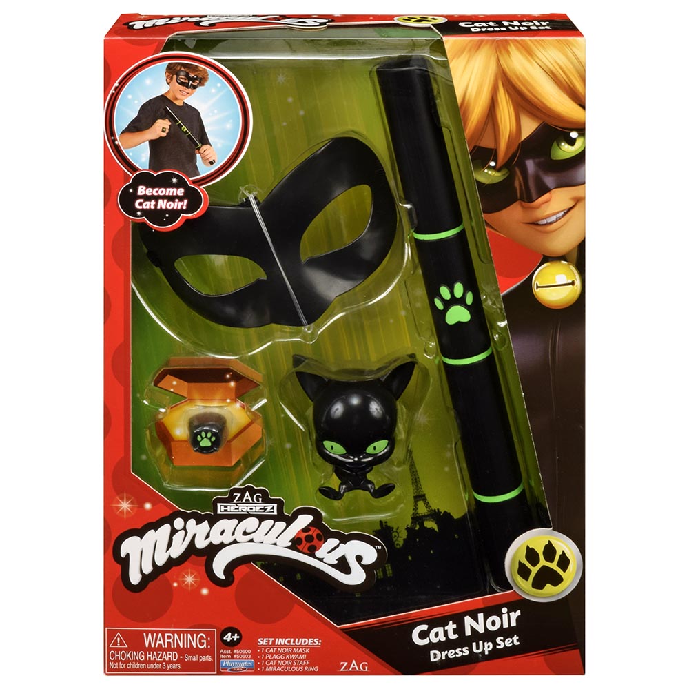 Buy Miraculous Heroez Ladybug Dress Up Set Cat Noir | Yallatoys.com