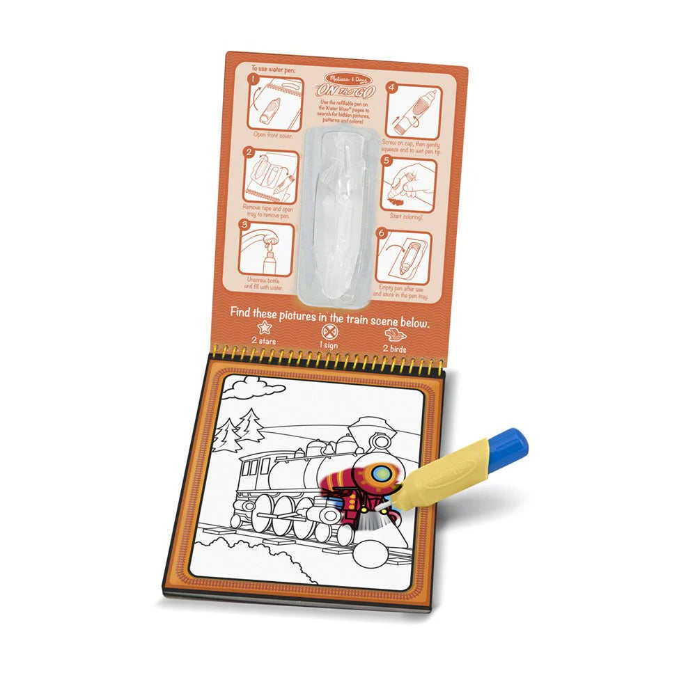 لوح نشاط مائي قابل لإعادة الاستخدام من ميليسا ودوغ On the Go Water Wow لكشف المركبات