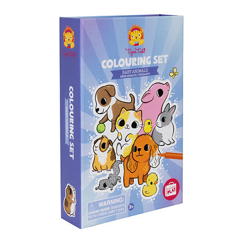 Buy Tiger Tribe Colouring Set Baby Animals | Yallatoys.com