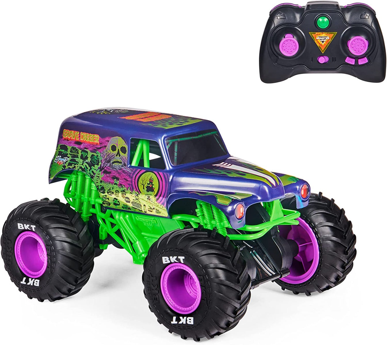 Buy Monster Jam Official Grave Digger Freestyle Force Remote Control Car | Yallatoys.com