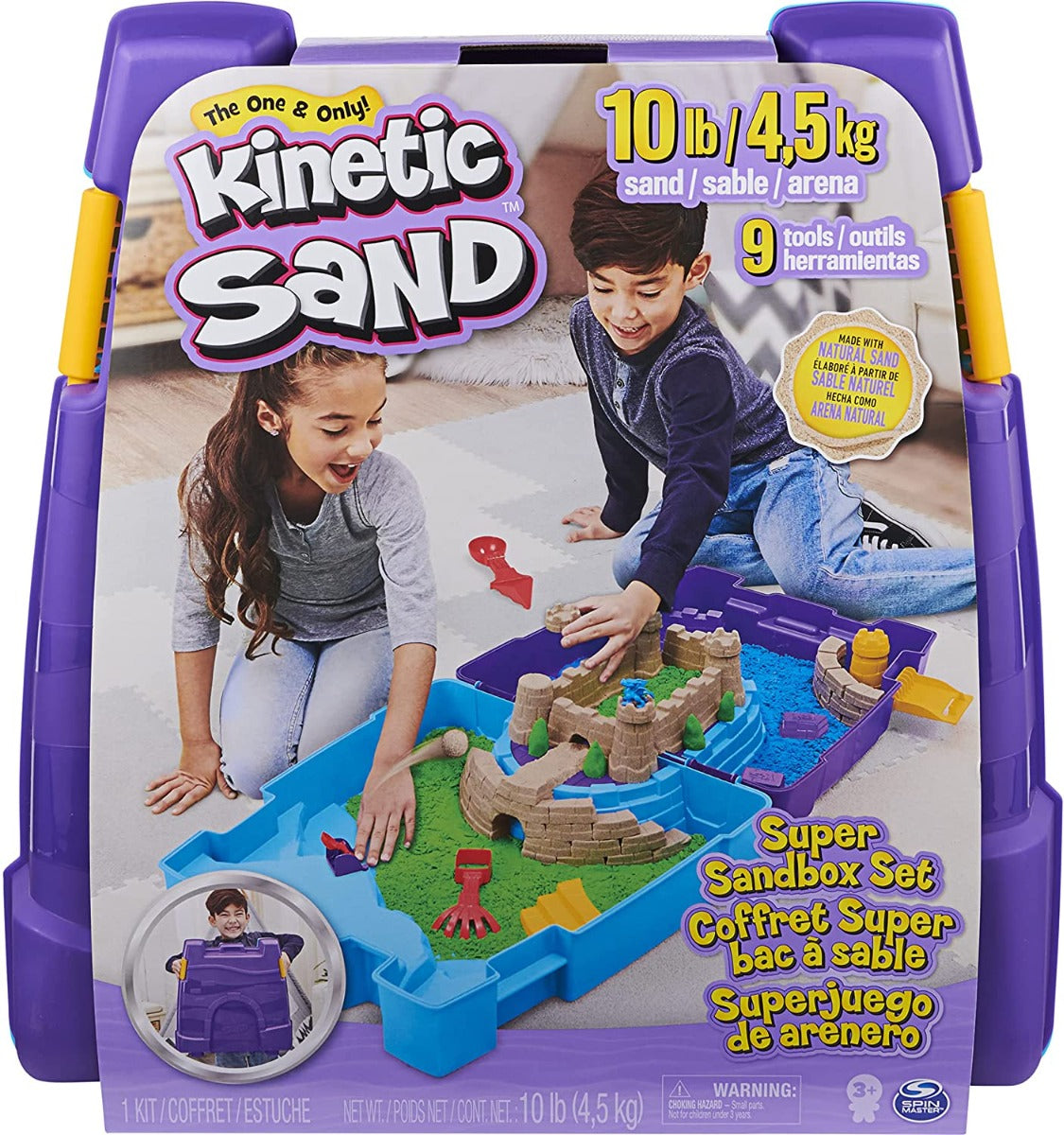 Buy Kinetic Sand Super Sandbox Set with 10lbs of Kinetic Sand | Yallatoys.com