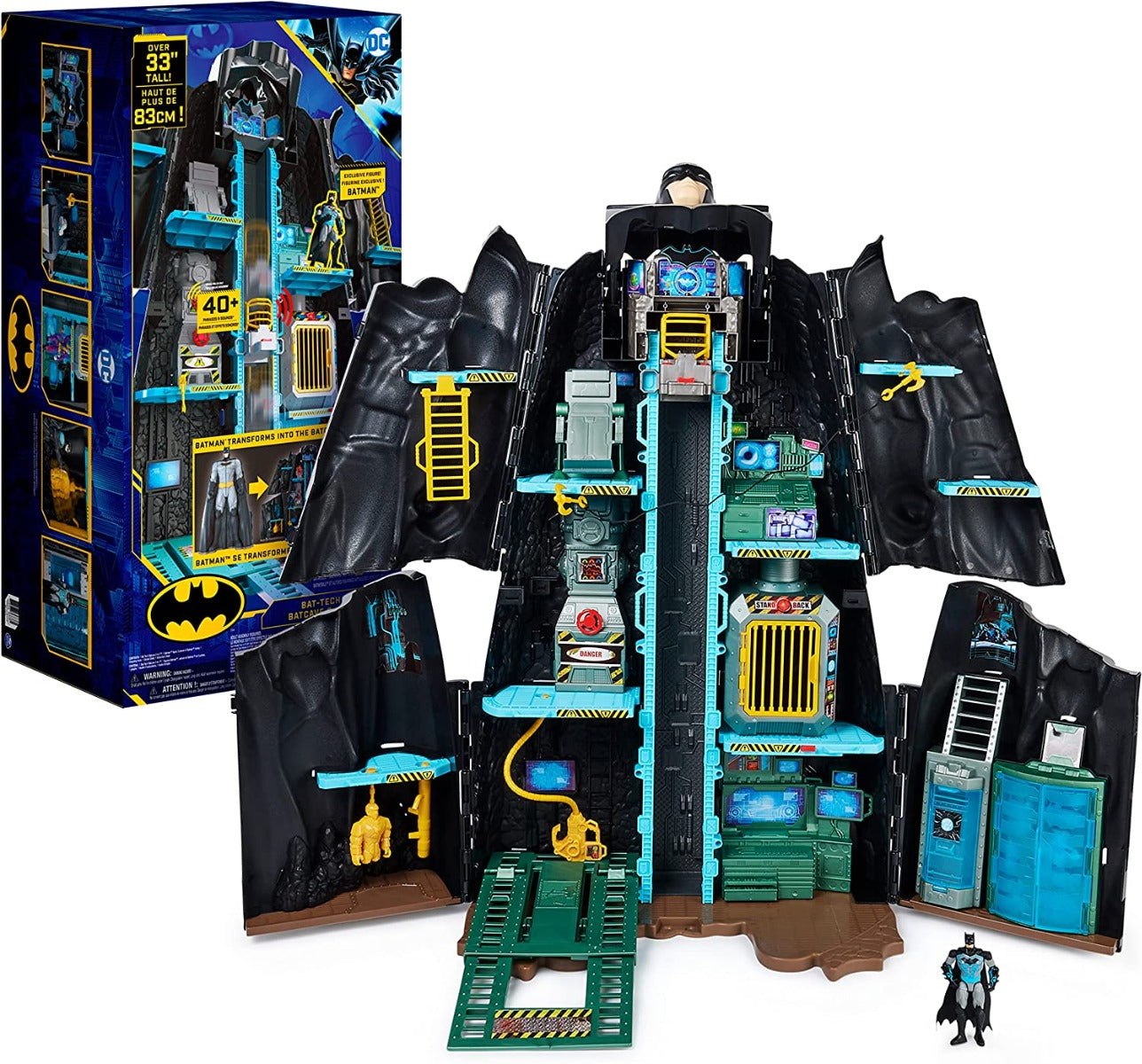 Buy Dc Universe Bat Tech Batcave Giant Transforming Batman Playset | Yallatoys.com