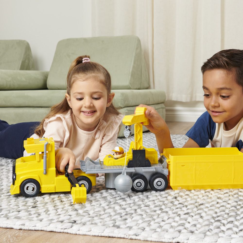 Buy Paw Patrol Big Truck Mega Vehicle Rubble Yellow | Yallatoys.com