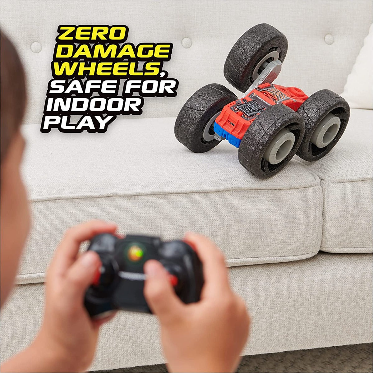 Buy Air Hogs Super Soft Flippin Frenzy 360 Spinning Action 2 in 1 Stunt Vehicle Remote Control Car | Yallatoys.com