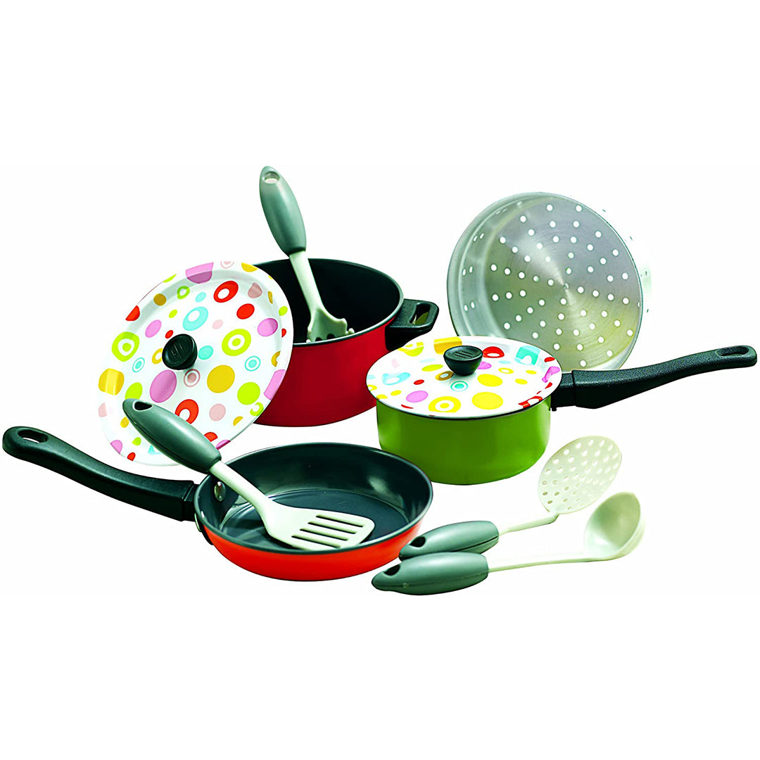 Buy Playgo Metal Cookware Coloured Tin | Yallatoys.com