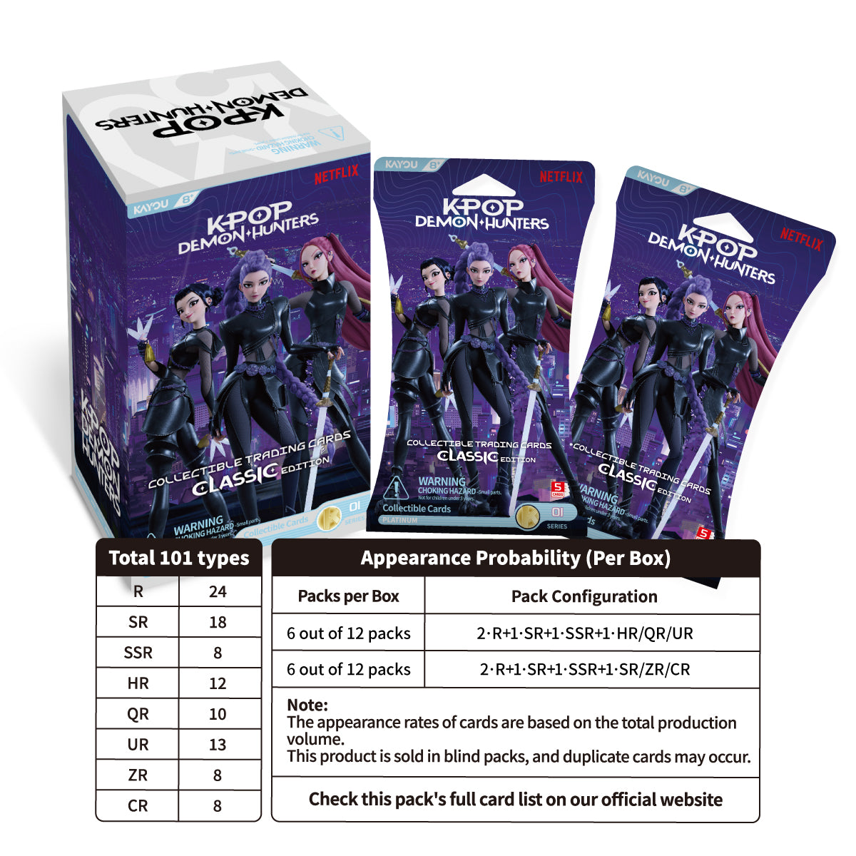 K-Pop Demon Hunters Collectible Trading Card Booster-Classic Edition