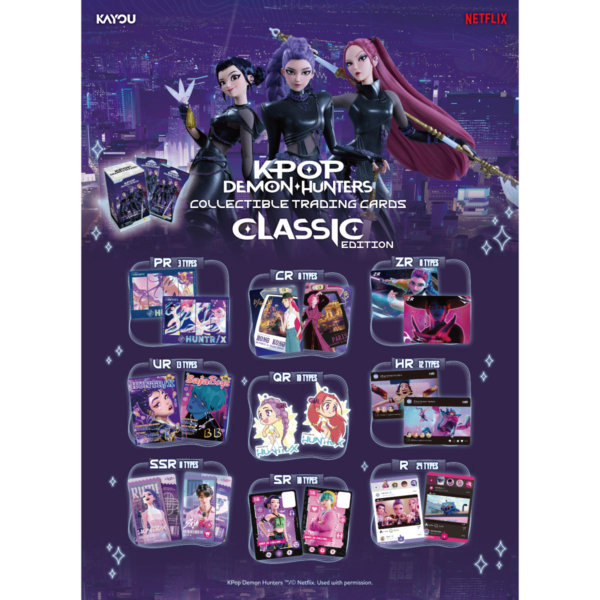 K-Pop Demon Hunters Collectible Trading Card Booster-Classic Edition