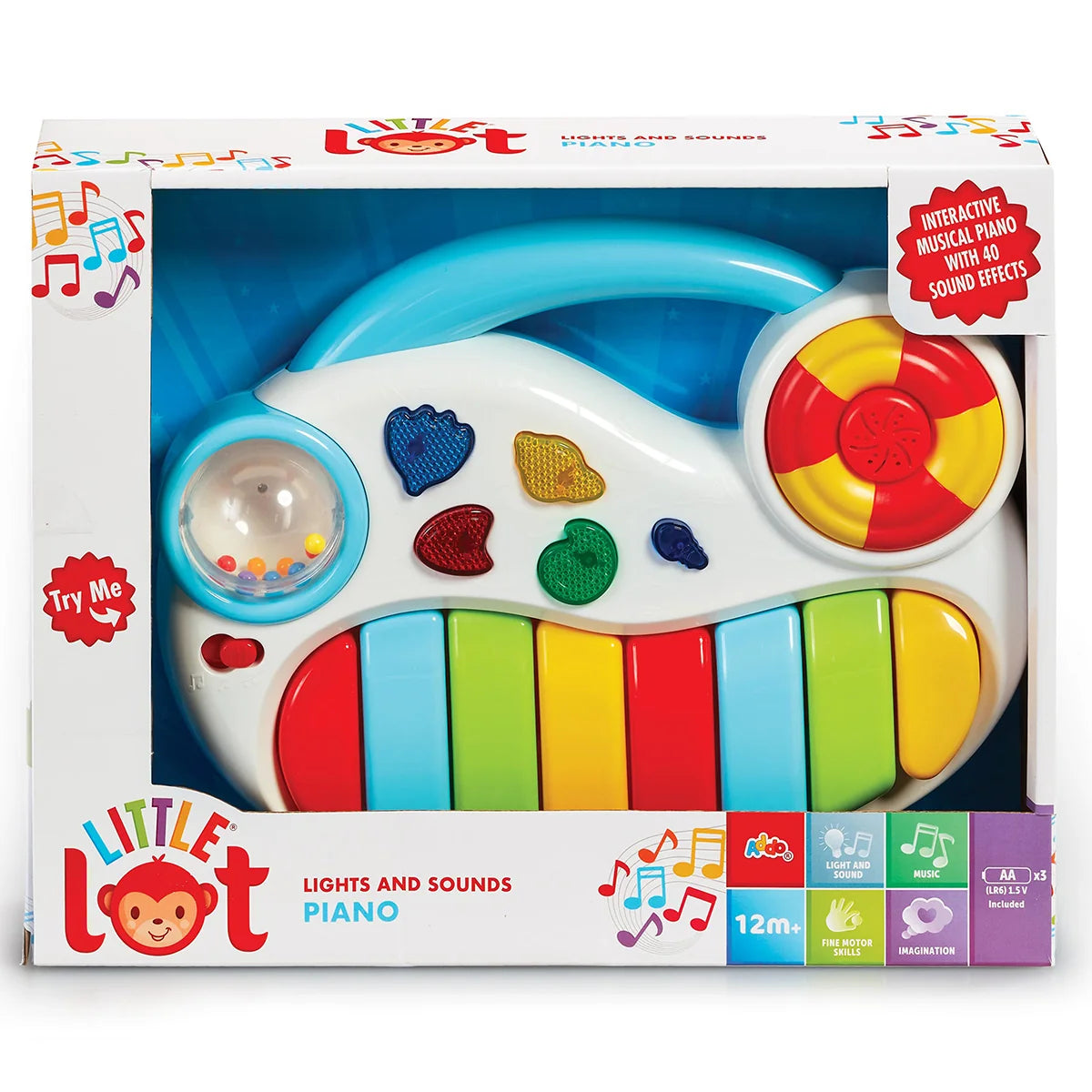 Addo Little Lot Lights and Sounds Piano Battery Operated