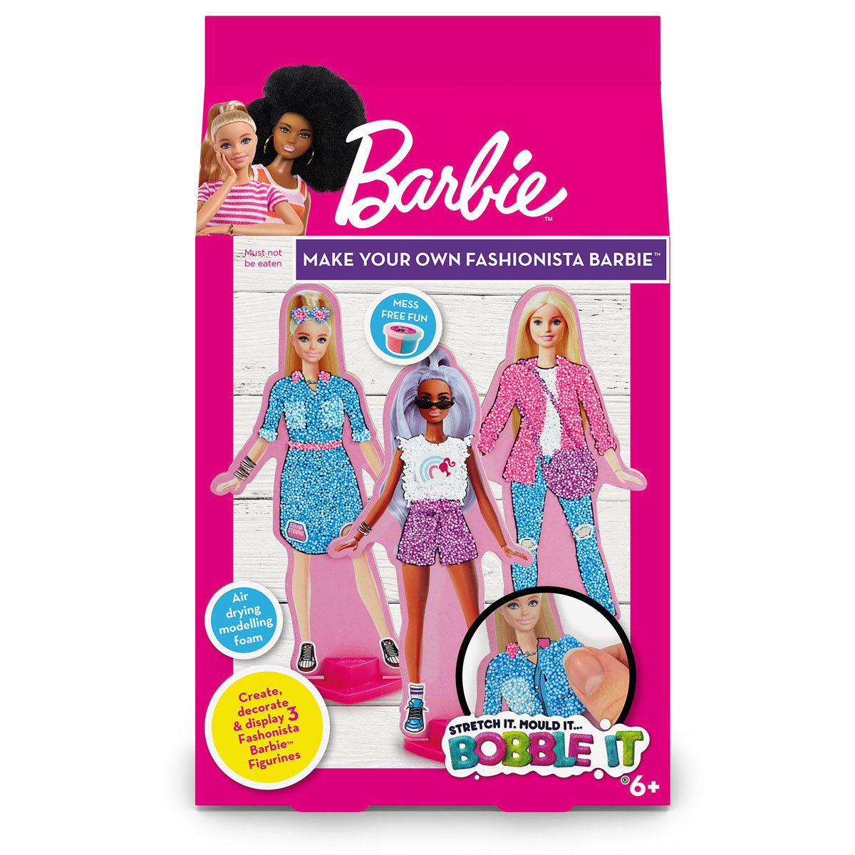 Addo Barbie Bobble It Make Your Own Fashionista Barbie Blue Craft Set