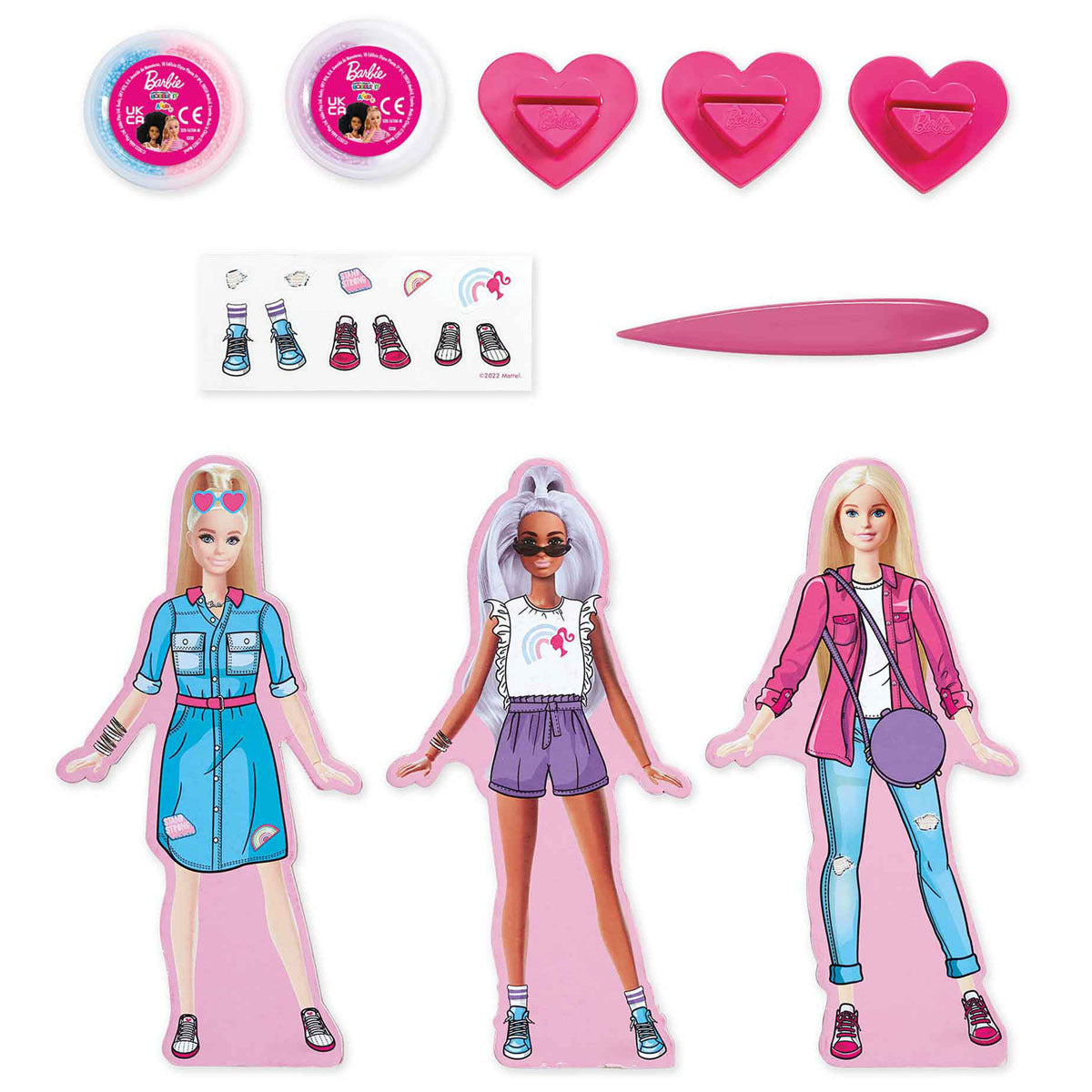 Addo Barbie Bobble It Make Your Own Fashionista Barbie Blue Craft Set