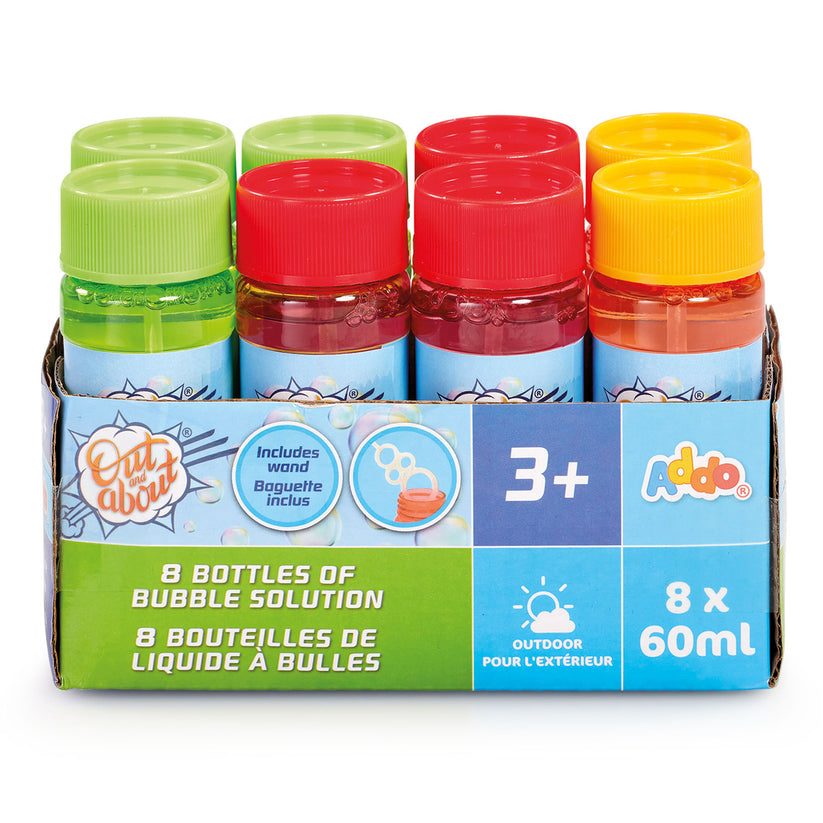 Addo Out and About 60ml 8 Bottles of Bubble Solution