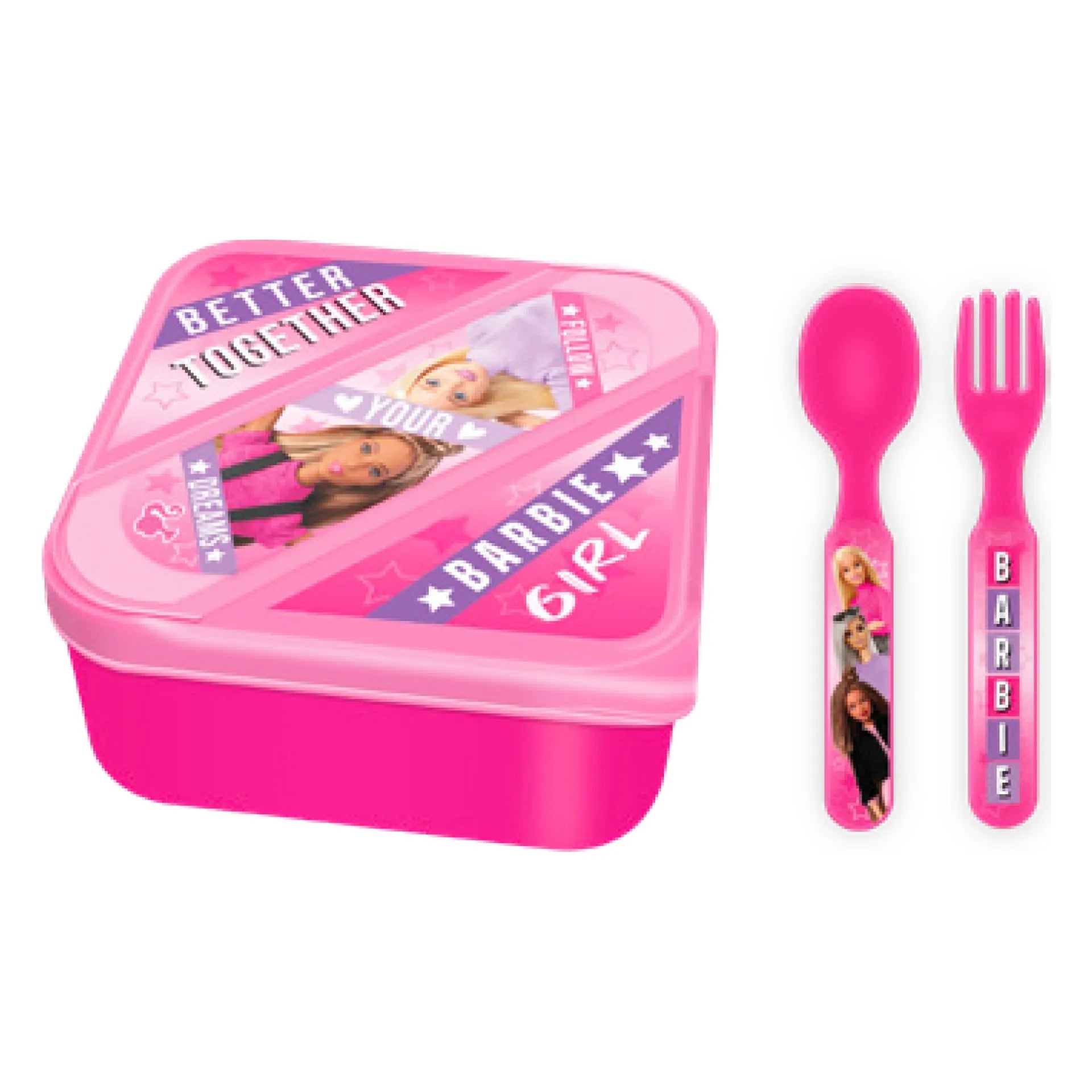 Barbie Lunch Box with Cutlery