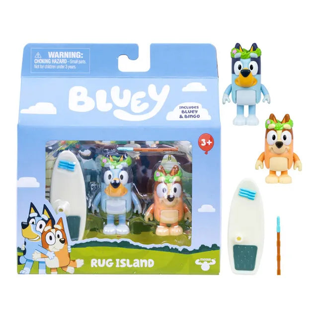 Bluey Rug Island Figure 2Pcs Set