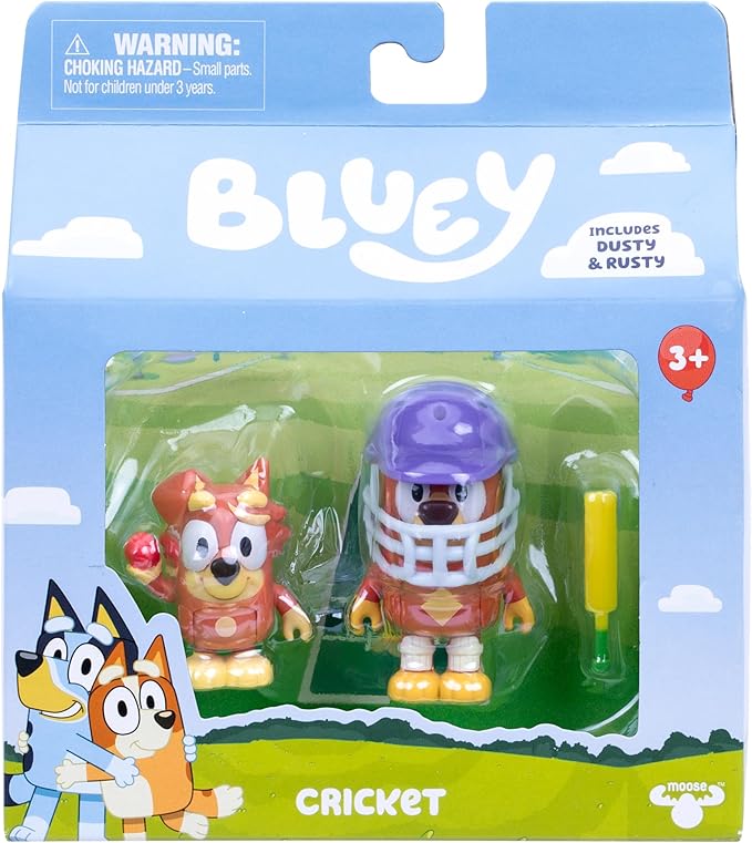 Bluey Figure 2 Pack Cricket Episode Theme Figures