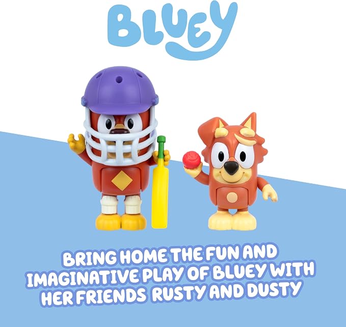 Bluey Figure 2 Pack Cricket Episode Theme Figures