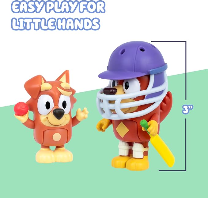Bluey Figure 2 Pack Cricket Episode Theme Figures