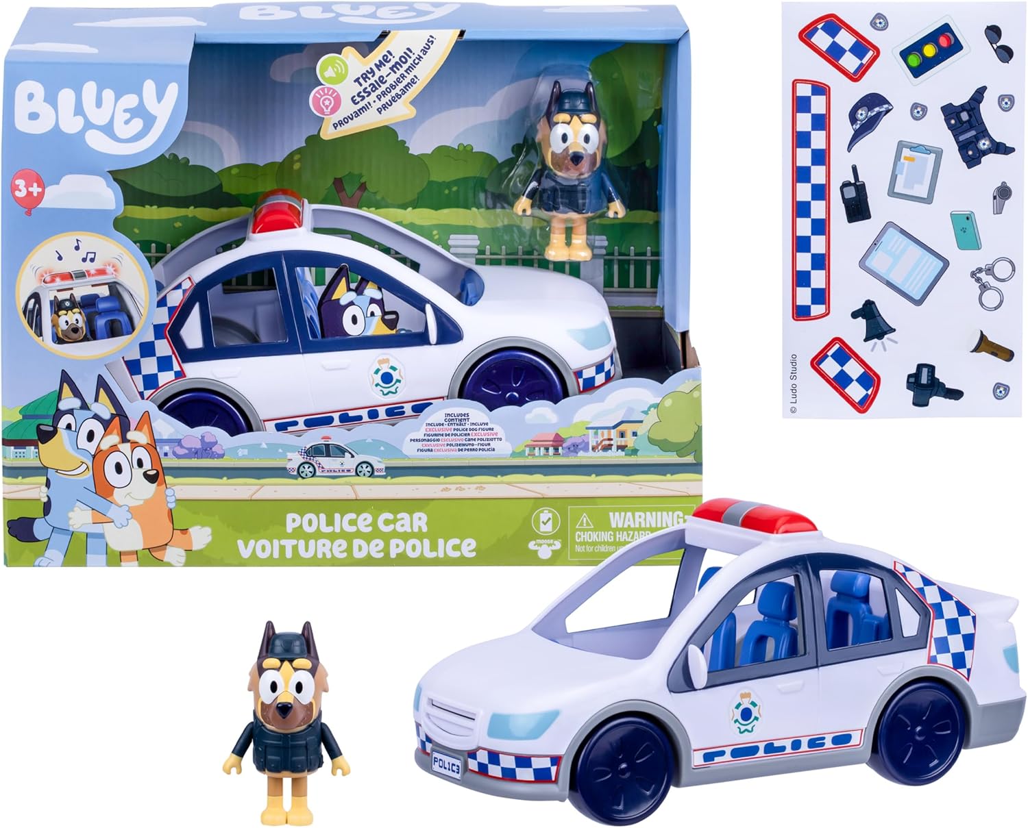 Bluey Police Car with Lights and Sounds