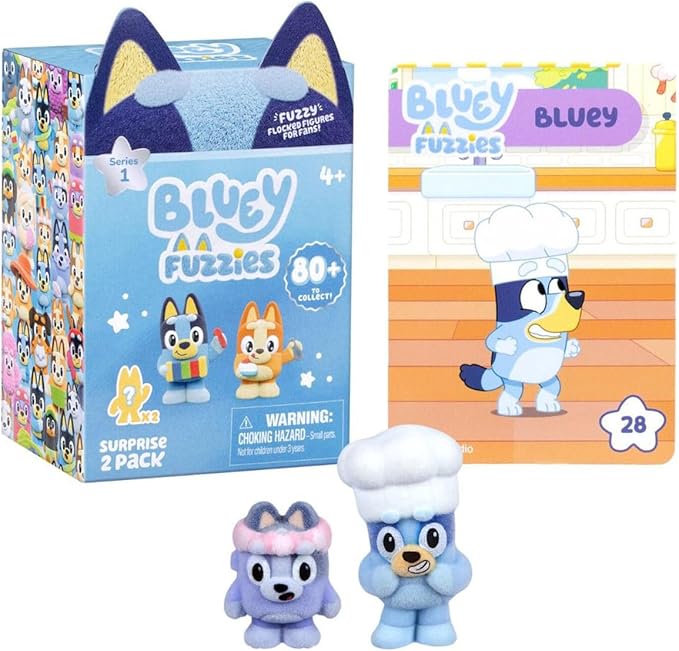 Bluey S14 Fuzzies 2 Pack Assorted